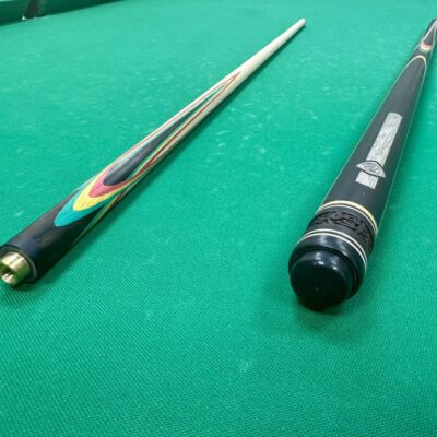 Бильярдные кии>Кии AS Бильярдный кий Цветок (попугай) Эбен -розовый-желтый-зеленый-серый граб 4 лучевой напряженный AS