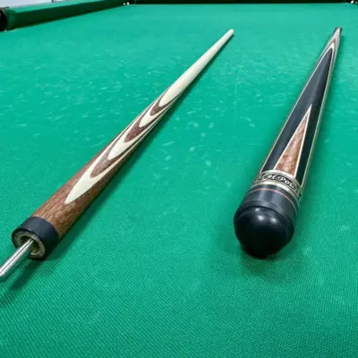 Бильярдный кий 6 длинный запил лайсвуд черный граб Рой Николай изображение