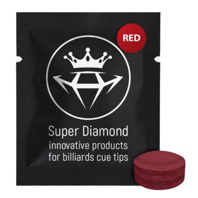 Наклейка для бильярда без фибры сфера SUPER DIAMOND красная 1шт.