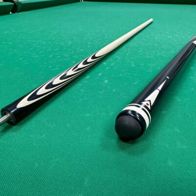 Бильярдный кий Луцкого 16 запилов Черный граб инкрустация полная