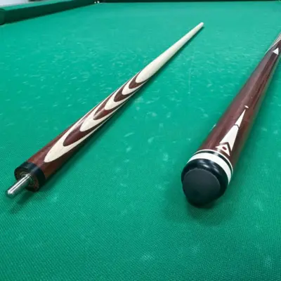 Бильярдный кий Луцкого 10 запилов Сатин инкрустация полная изображение