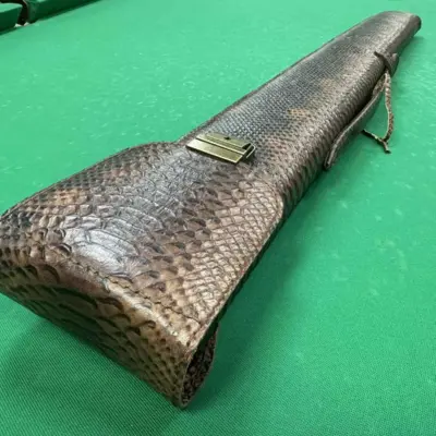 Колчан для бильярдного кия Канцлер кожаный змея черноно-коричневый изображение